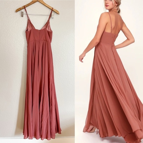 Rusty Rose Maxi Dress XS - Picture 3 of 10